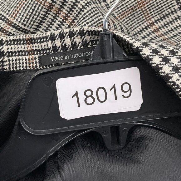 Hickey Blazer Men‎ 42R Black Brown Big Houndstooth Plaid Wool Suit Jacket VTG - Picture 14 of 14